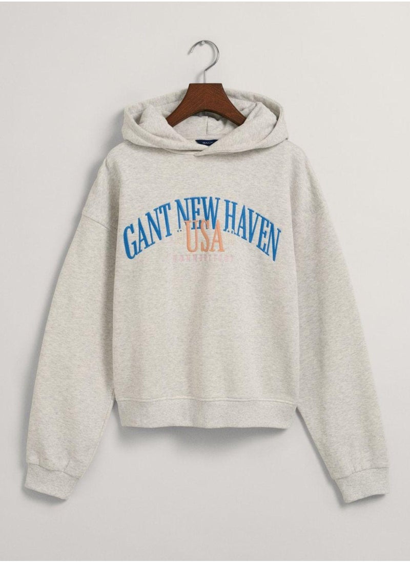 Teen Girls Oversized GANT USA Hoodie