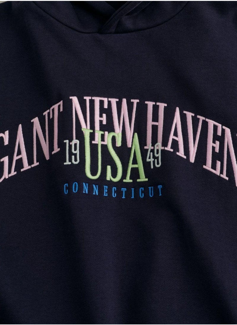 Teen Girls Oversized GANT USA Hoodie