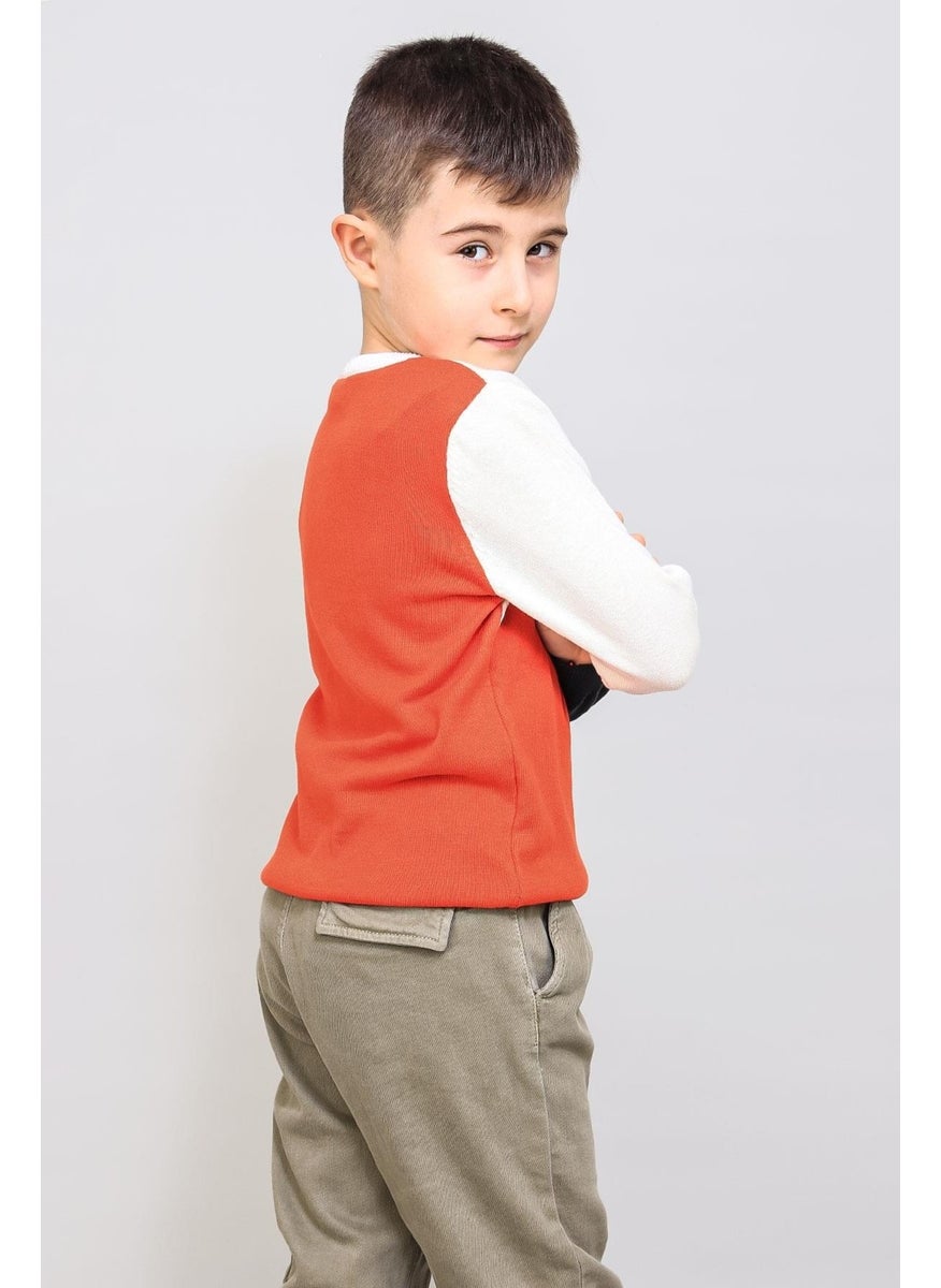Kids Patterned Knitwear Sweater (C21-18642)