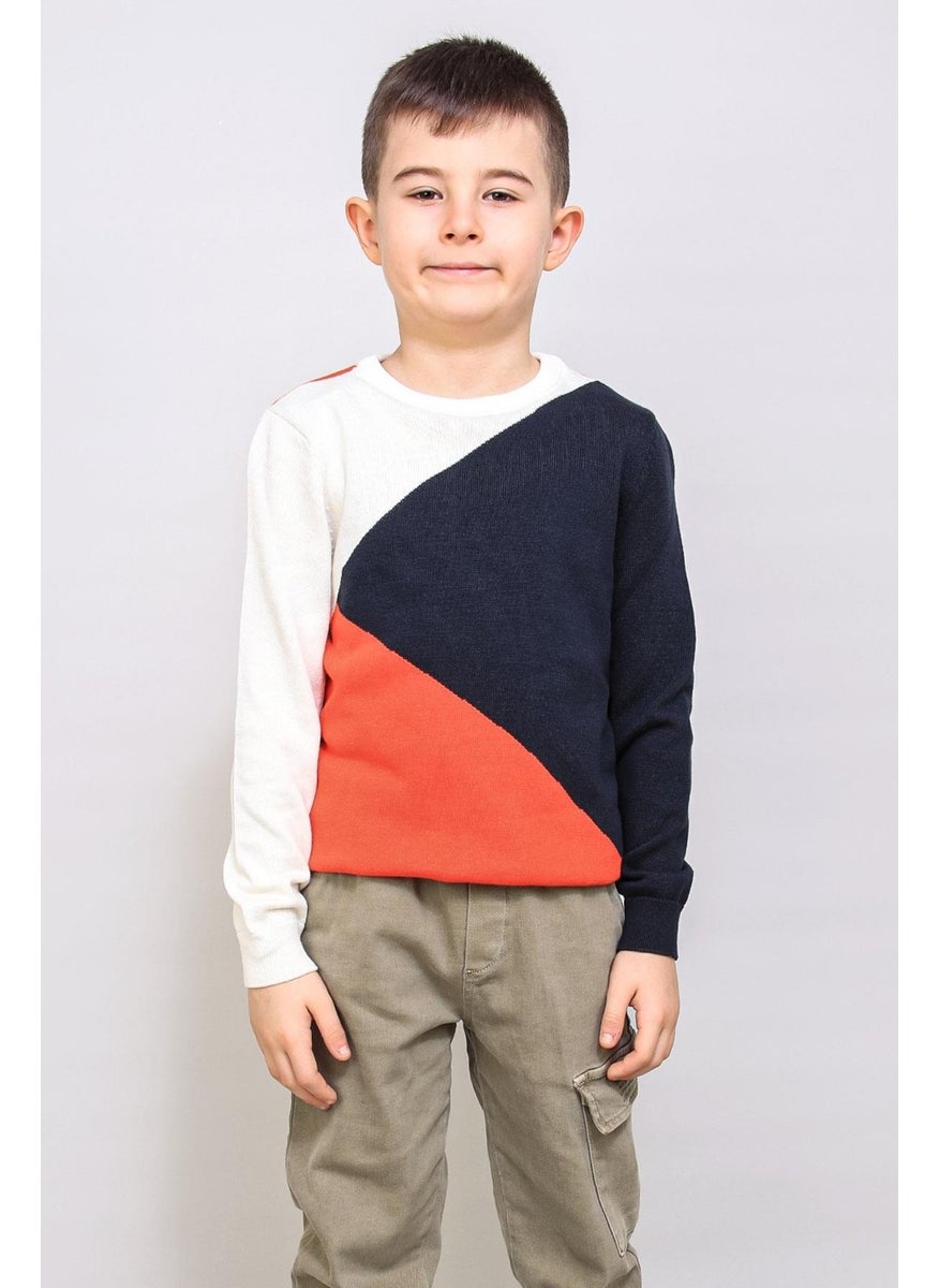 Kids Patterned Knitwear Sweater (C21-18642)