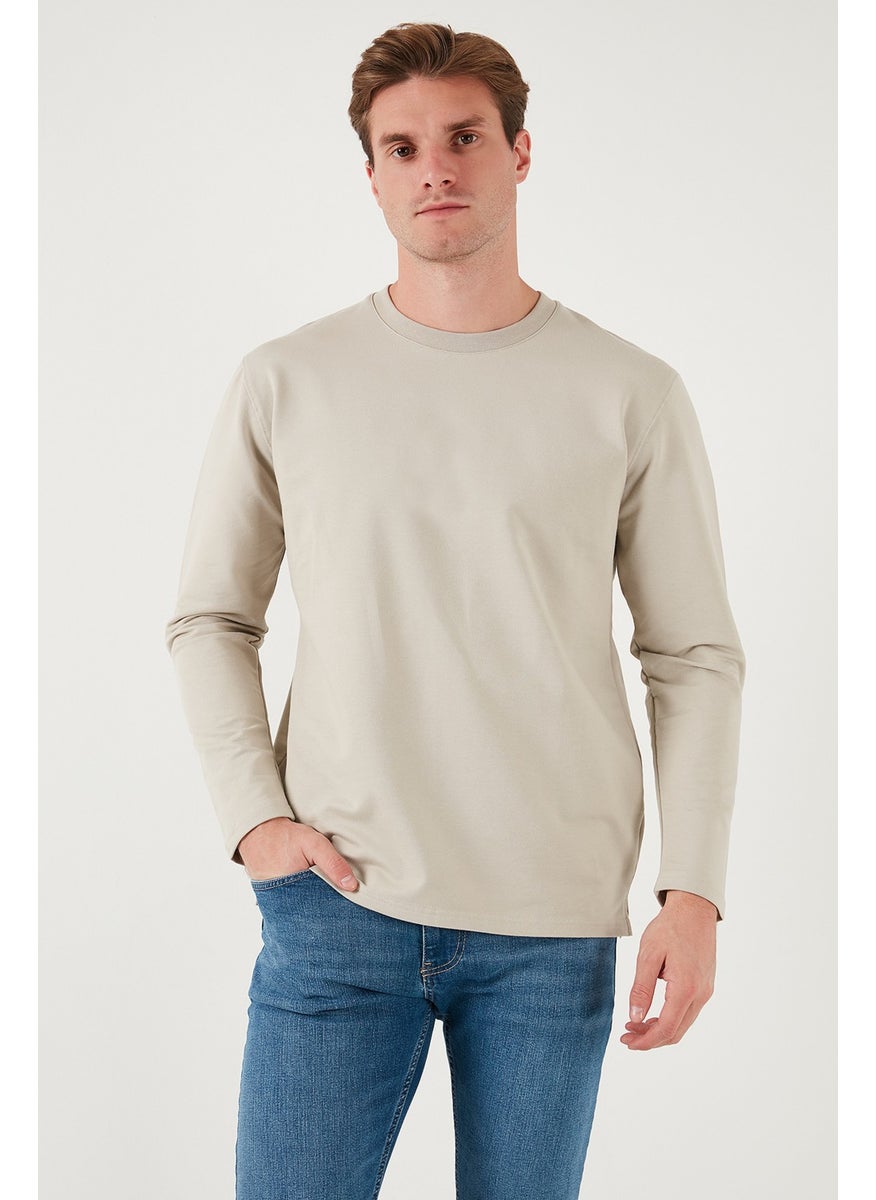 Stretch Cotton Regular Fit Crew Neck Sweat Men's Sweat 5905725