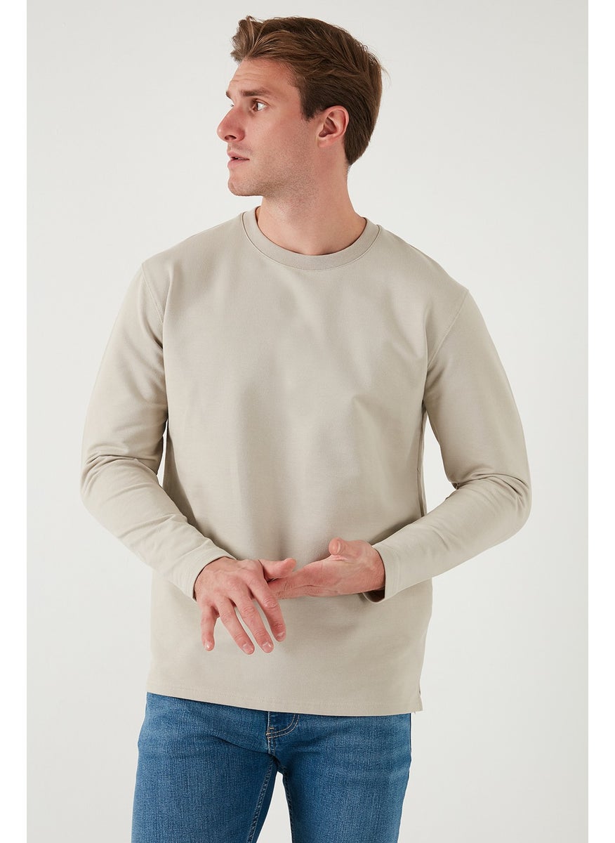 Stretch Cotton Regular Fit Crew Neck Sweat Men's Sweat 5905725