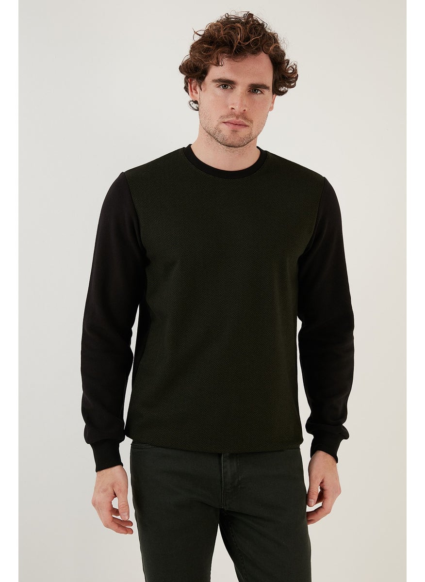 Cotton Regular Fit Crew Neck Sweat Men's Sweat 5905041