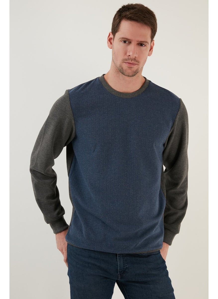 Cotton Regular Fit Crew Neck Sweat Men's Sweat 5905041