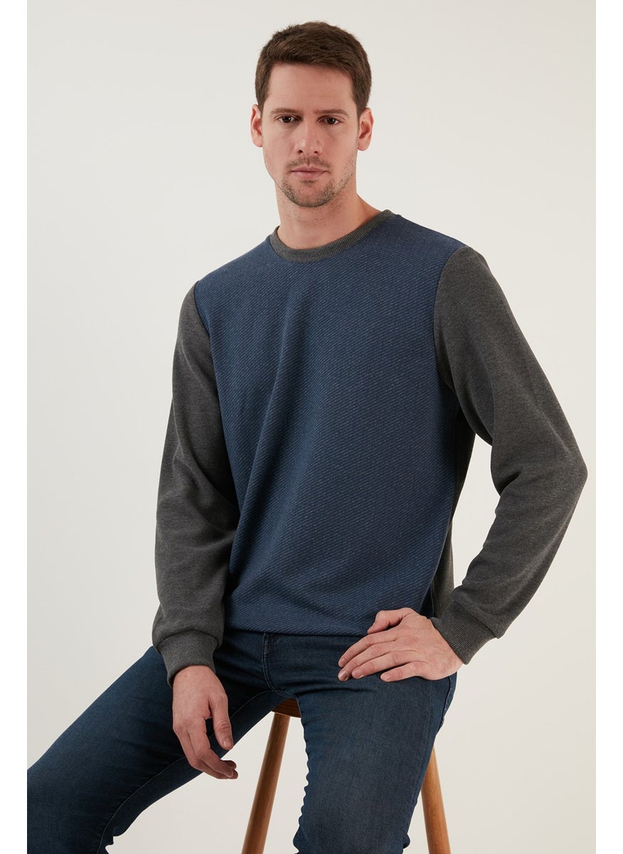 Cotton Regular Fit Crew Neck Sweat Men's Sweat 5905041