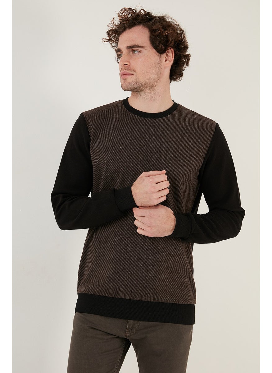 Cotton Regular Fit Crew Neck Sweat Men's Sweat 5905041