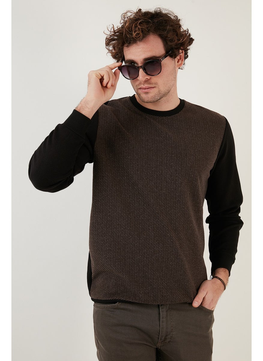 Cotton Regular Fit Crew Neck Sweat Men's Sweat 5905041