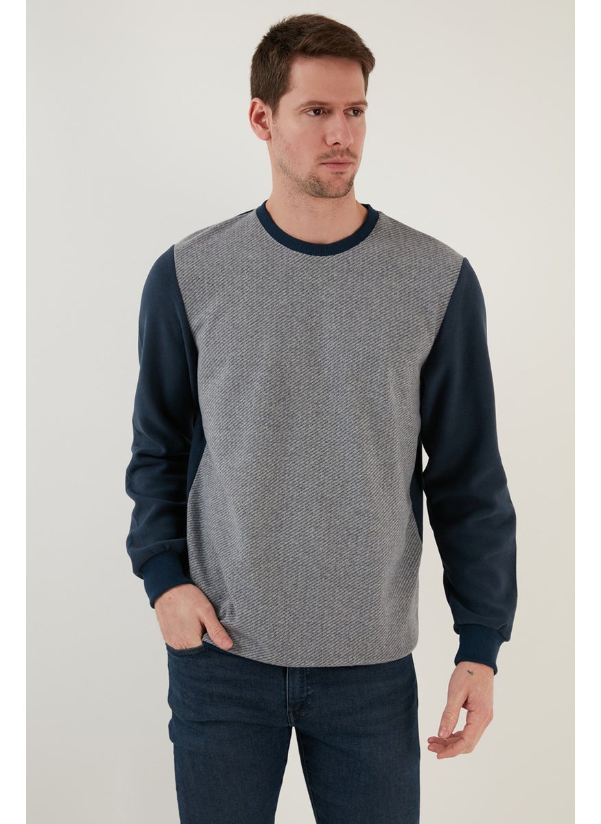 Cotton Regular Fit Crew Neck Sweat Men's Sweat 5905041