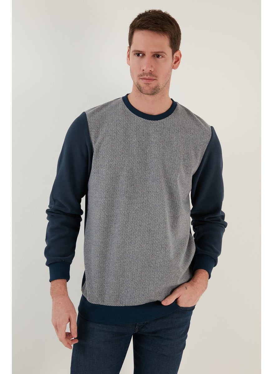 Cotton Regular Fit Crew Neck Sweat Men's Sweat 5905041