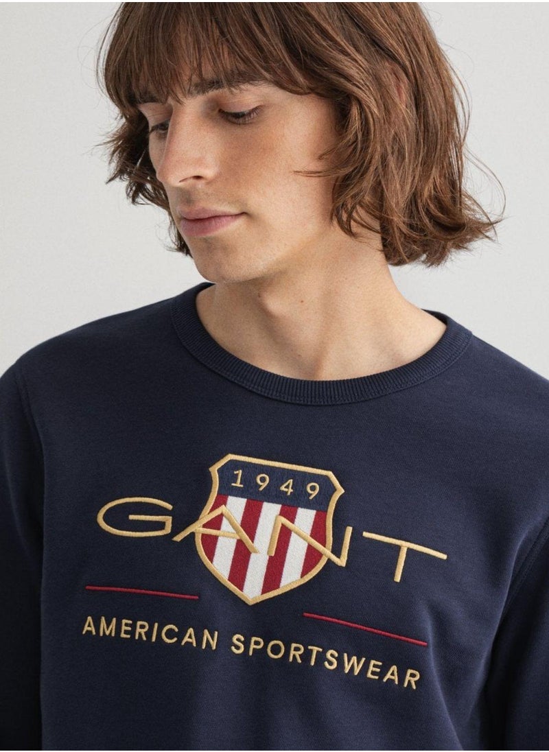 Gant Archive Shield Crew Neck Sweatshirt