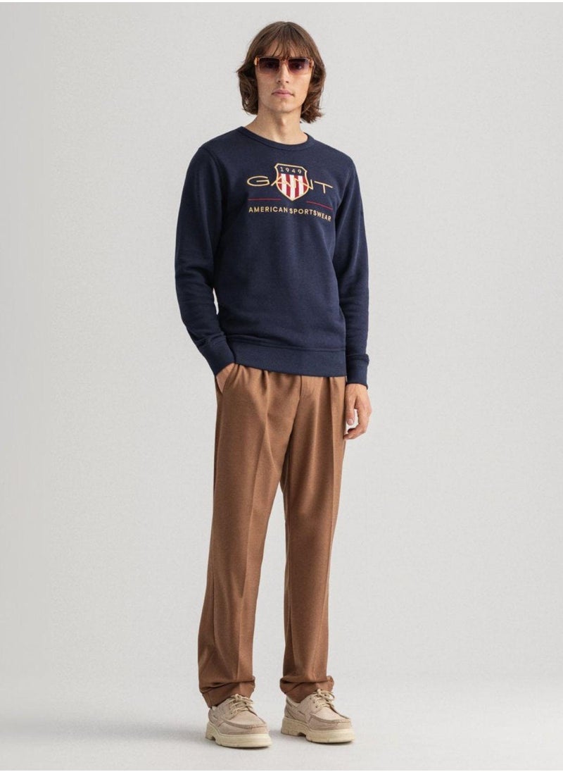 Gant Archive Shield Crew Neck Sweatshirt