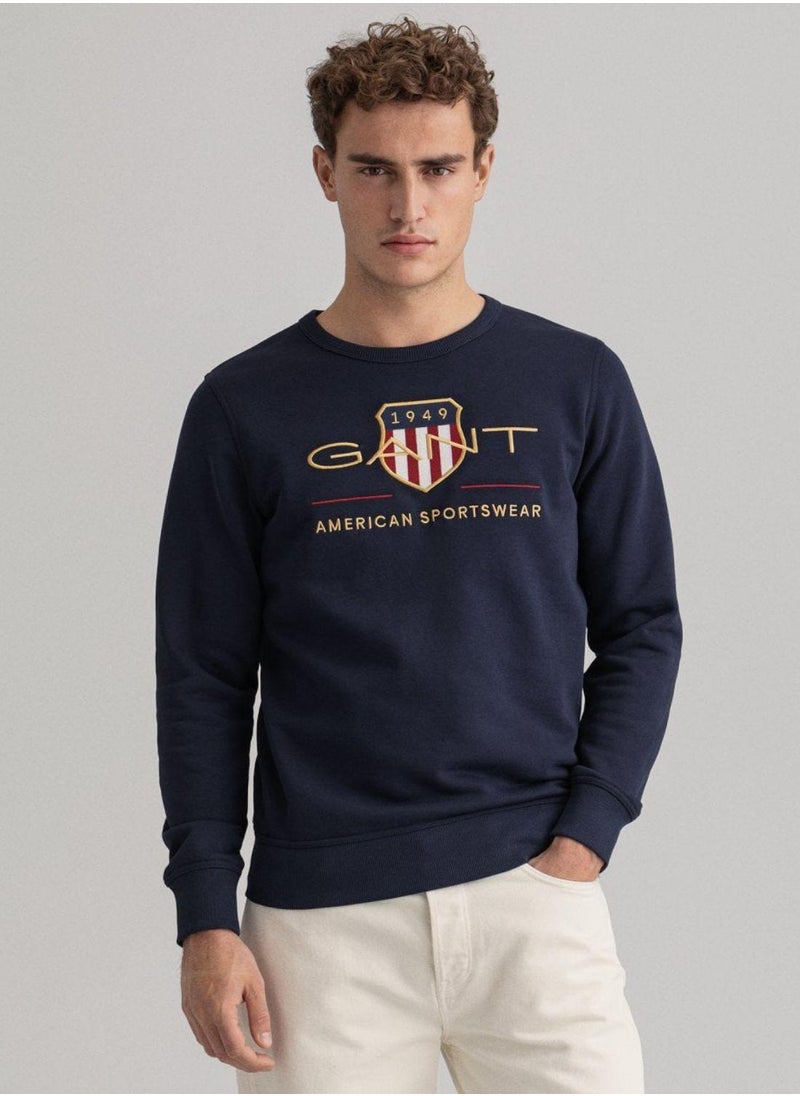 Gant Archive Shield Crew Neck Sweatshirt