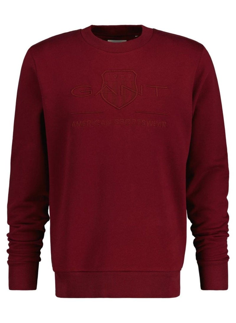 Gant Tonal Shield Crew Neck Sweatshirt