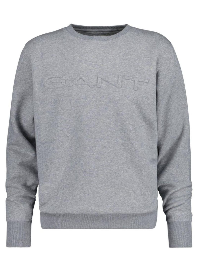 Gant Embossed Crew Neck Sweatshirt