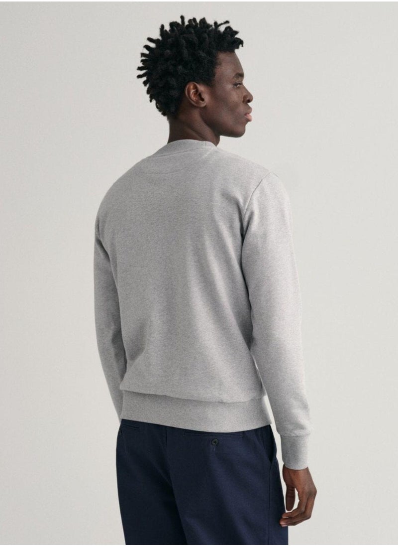 Gant Tonal Shield Crew Neck Sweatshirt