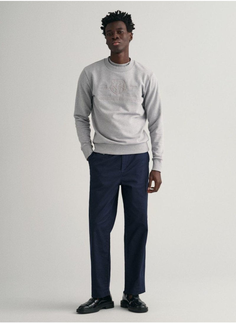 Gant Tonal Shield Crew Neck Sweatshirt