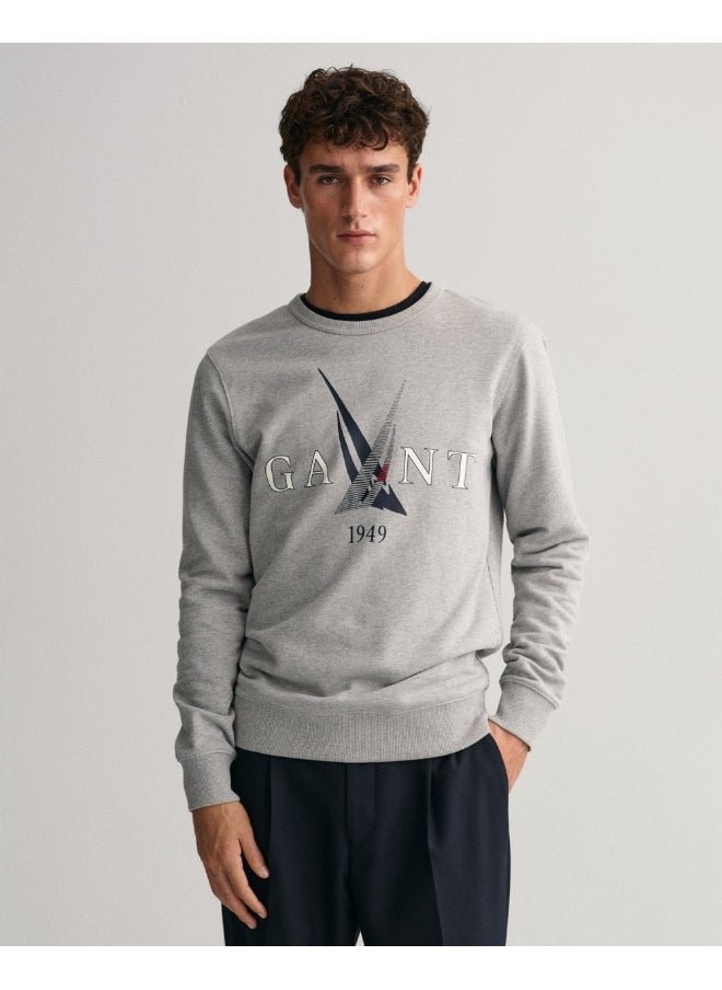 Gant Sail Print Crew Neck Sweatshirt