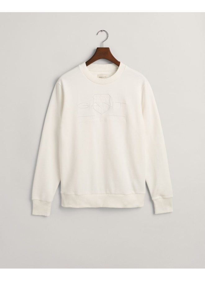 Gant Tonal Shield Crew Neck Sweatshirt