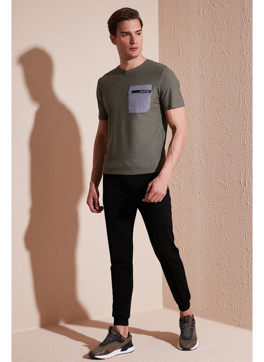 Printed Slim Fit Crew Neck Cotton T Shirt Men's T Shirt 5902351