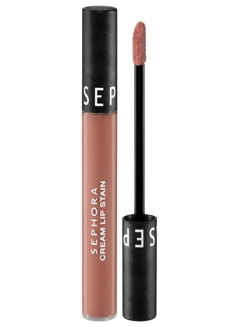 SEPHORA COLLECTION Cream Lip Stain 10HR Liquid Lipstick 120 Soft Mocha - matte pink nude 5ml