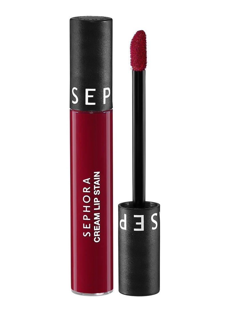 SEPHORA COLLECTION Cream Lip Stain 10HR Liquid Lipstick - 94 Cherry Moon- Matte Red Cherry Red