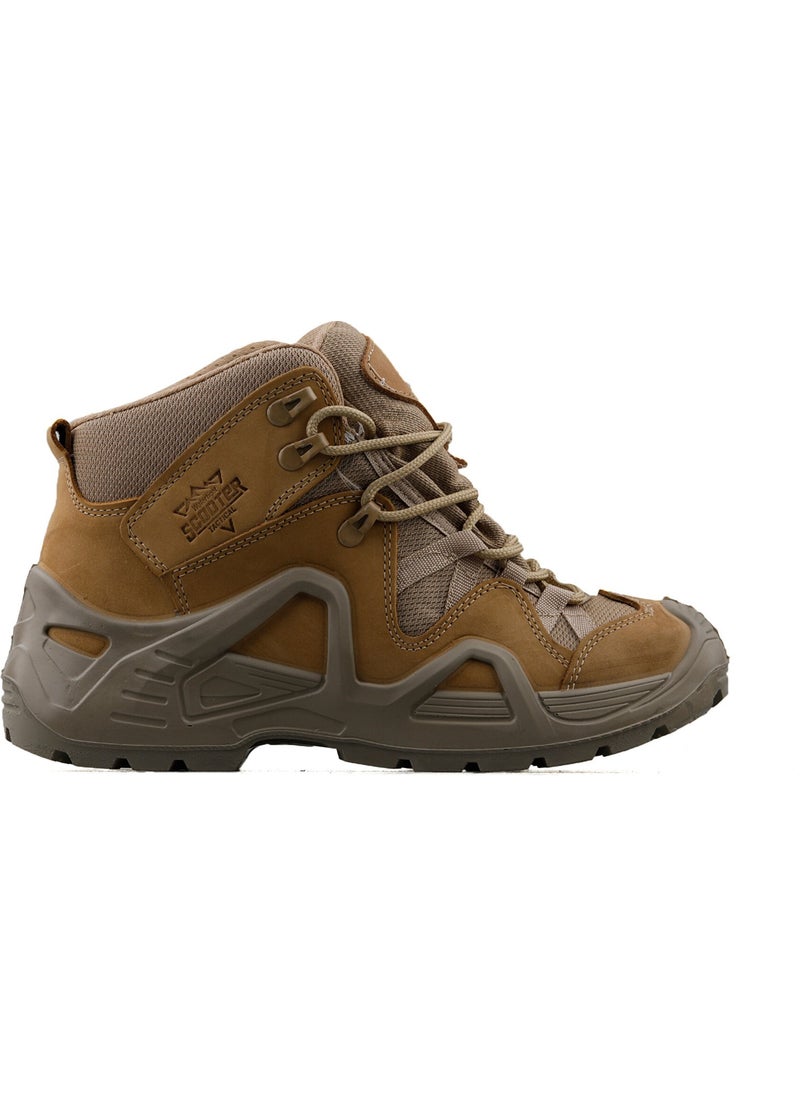 Scooter Leather Beige Men's Waterproof Tactical Boots P1492NBJ