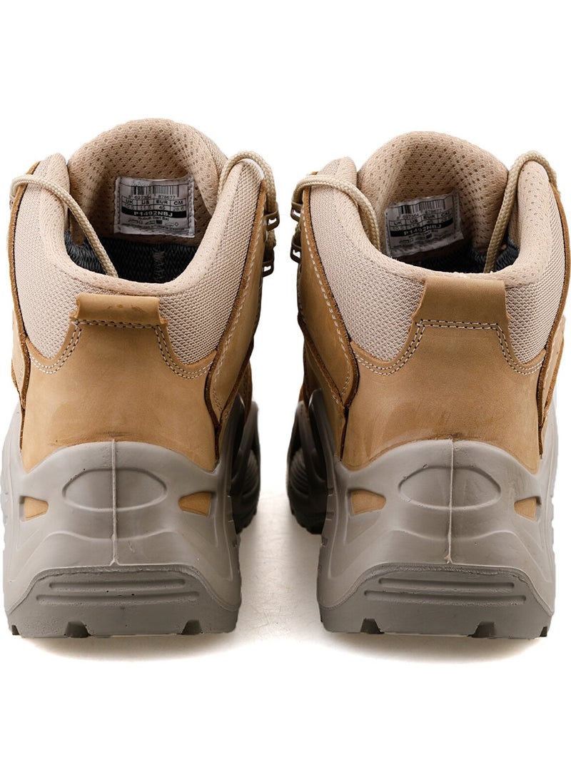 Scooter Leather Beige Men's Waterproof Tactical Boots P1492NBJ