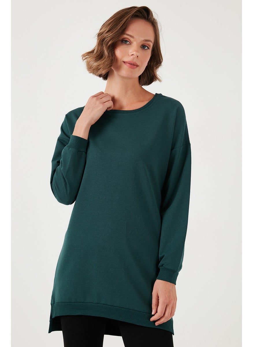 Modest Cotton Crew Neck Oversize Fit Tunic Women's Tunic 5864896