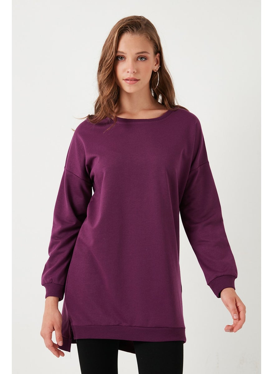 Modest Cotton Crew Neck Oversize Fit Tunic Women's Tunic 5864896