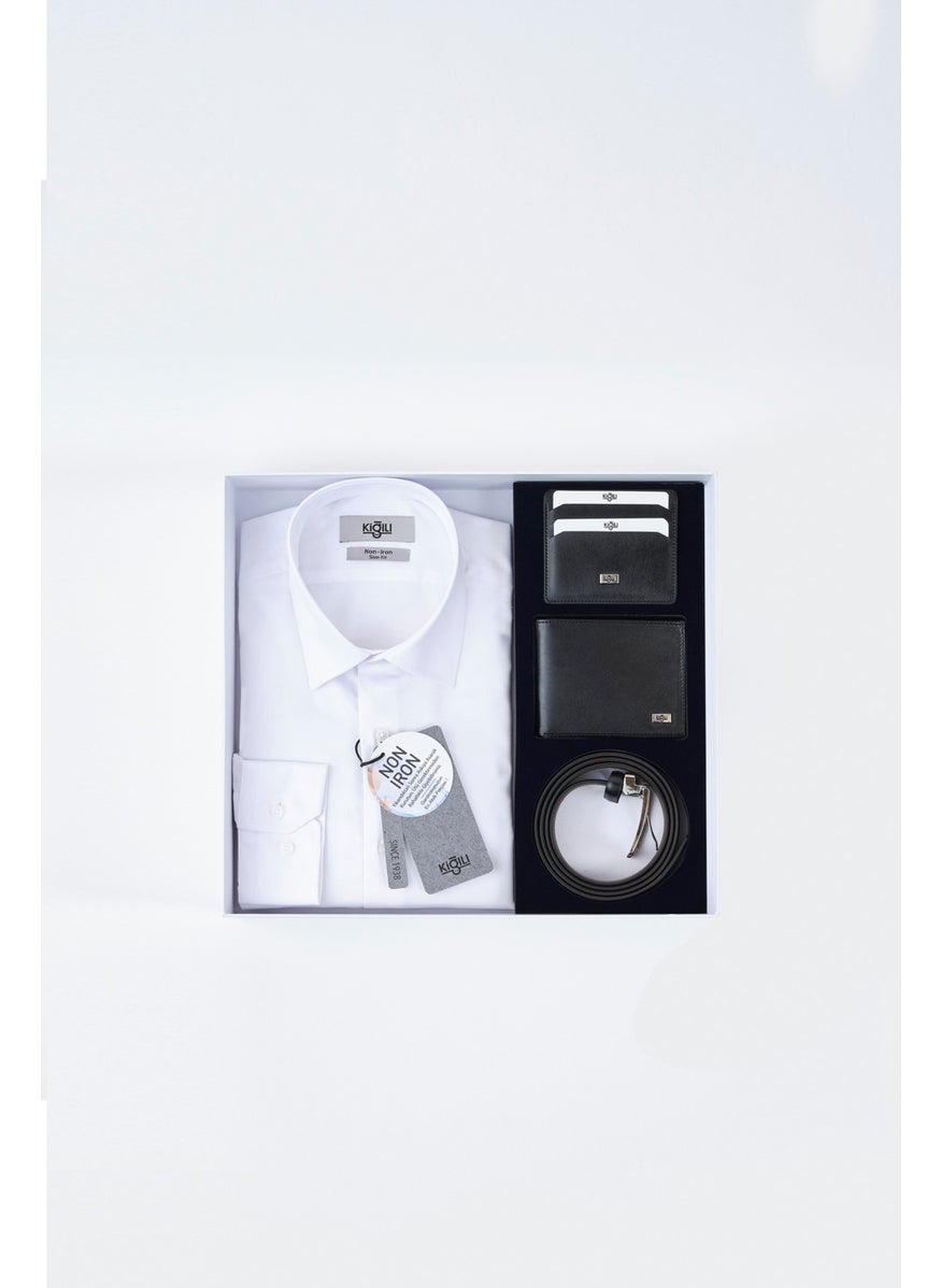 Belt & Wallet & Card Holder & Shirt Set