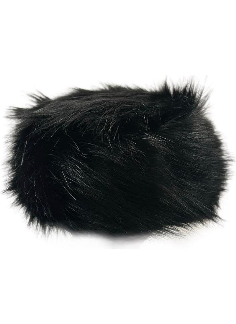 Trend Black Plush Fur Kalpak Hat