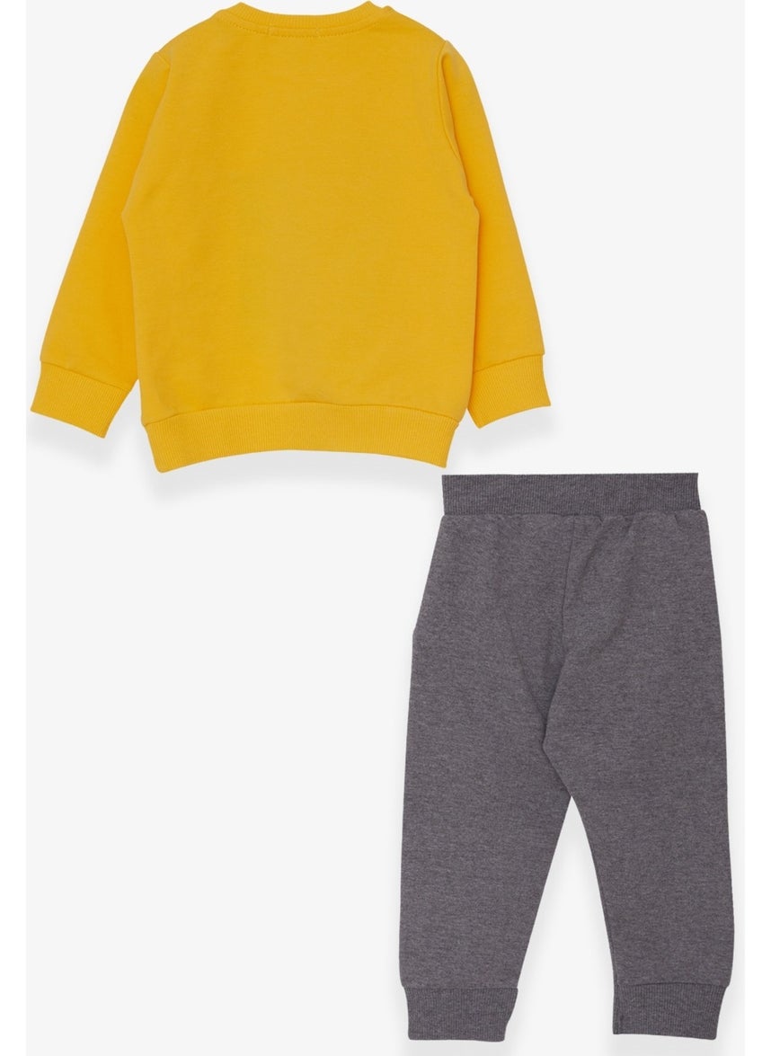 Boys Tracksuit Set Yellow With Number Embroidery (1.5-5 Years)
