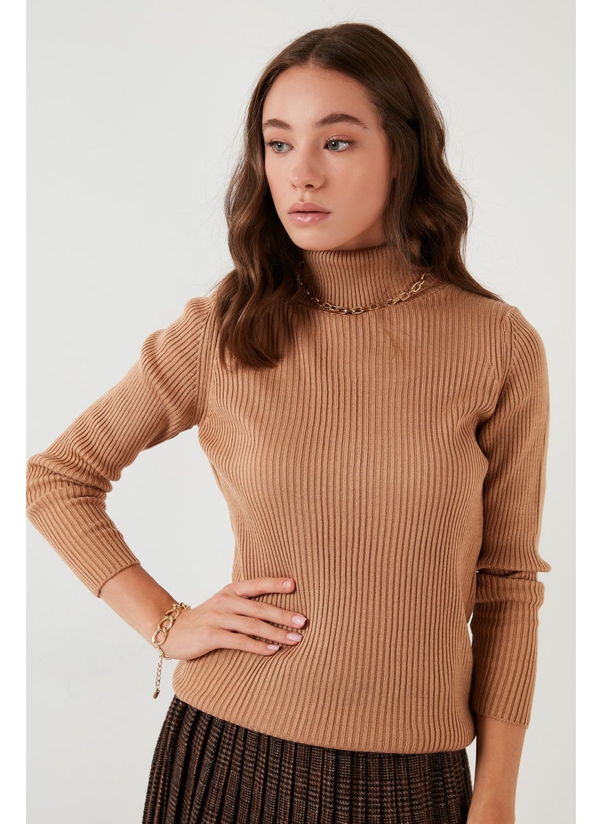 Turtleneck Soft Acrylic Sweater Women's Sweater 4614102