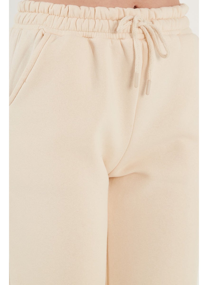 Cotton Regular Fit Raised Jogger Sweatpants Women's Sweatpants 5864276K