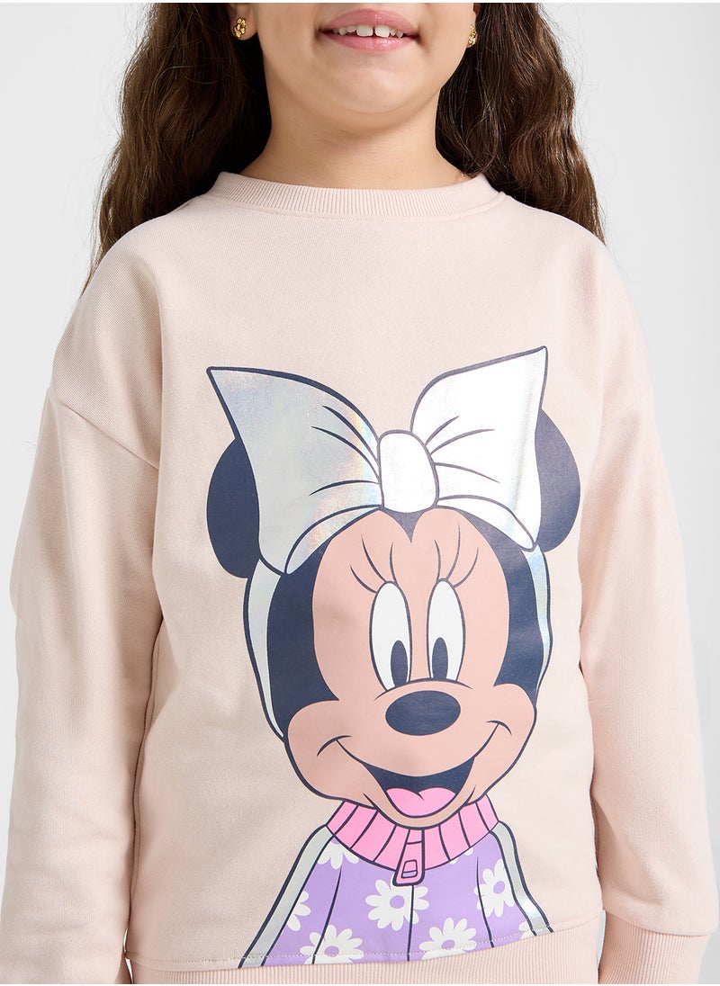 Minne Mouse Graphic Sweat Shirt