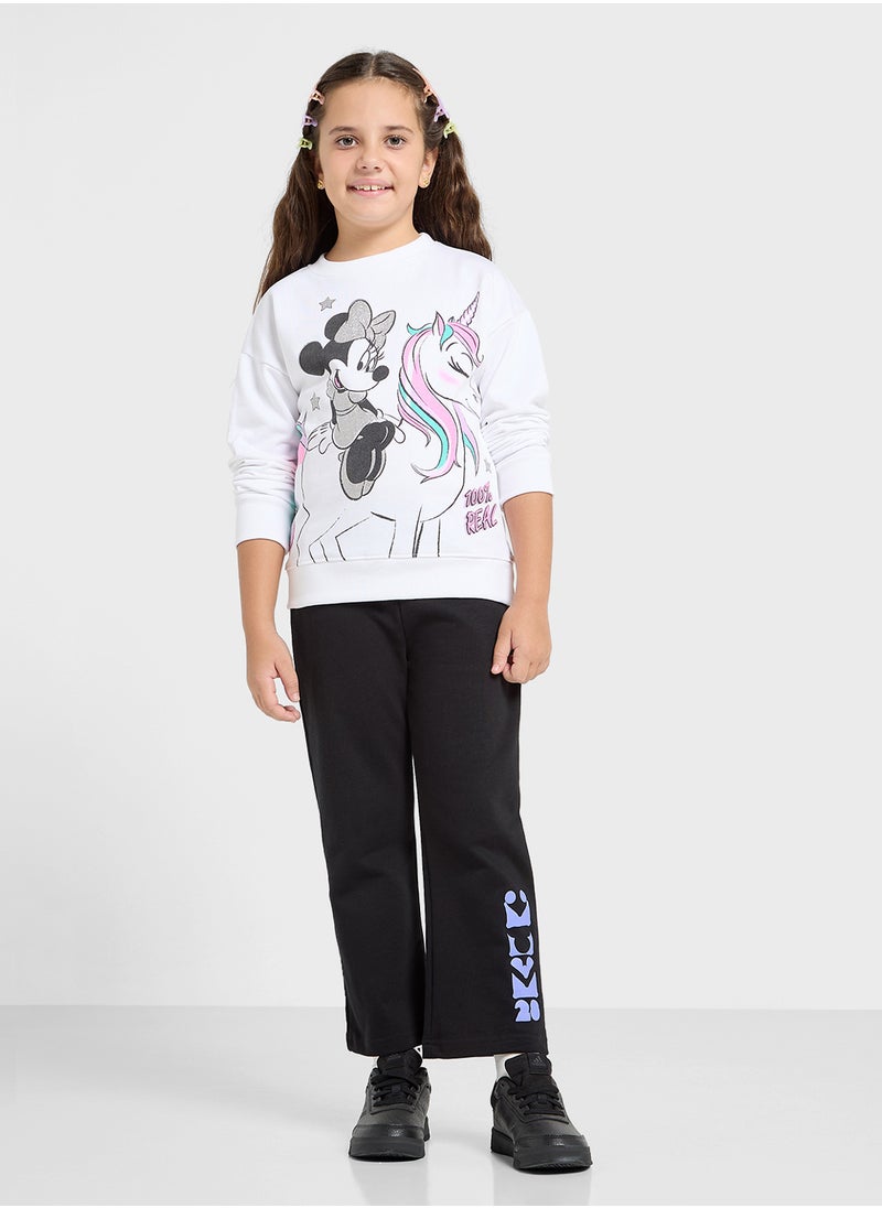 Minne Mouse Graphic Sweat Shirt