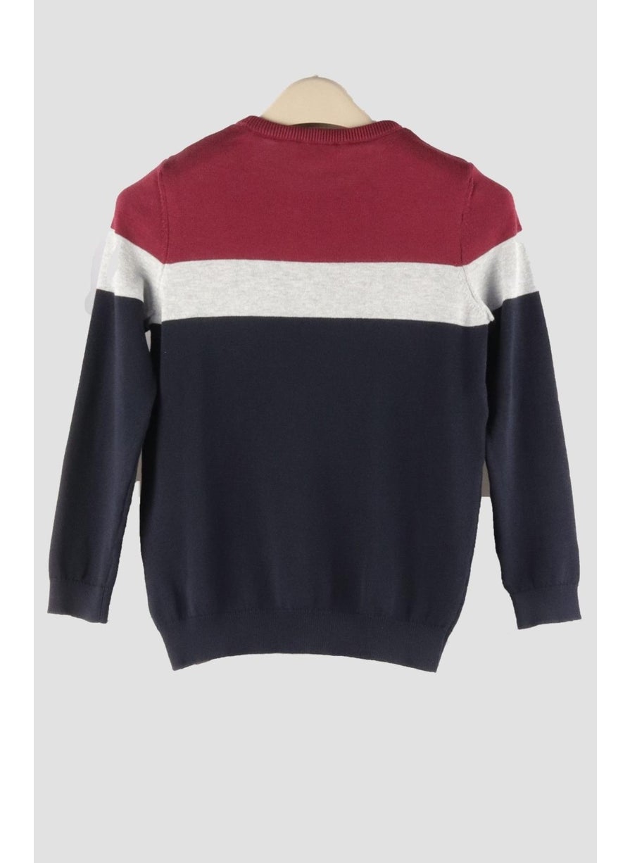 Crew Neck Kids Knitted Sweater (C23-7101)