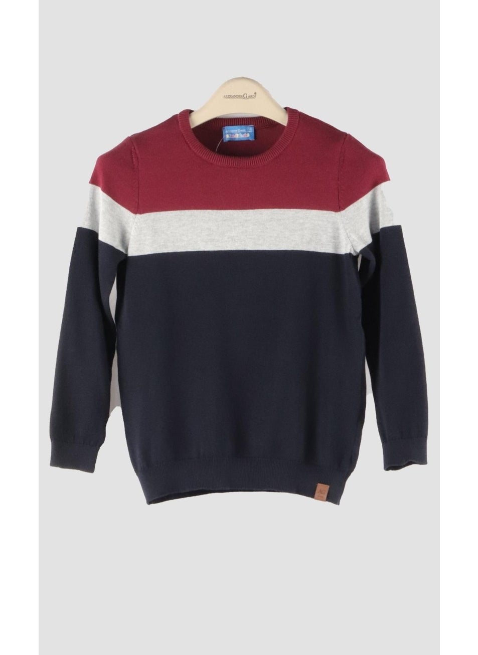 Crew Neck Kids Knitted Sweater (C23-7101)