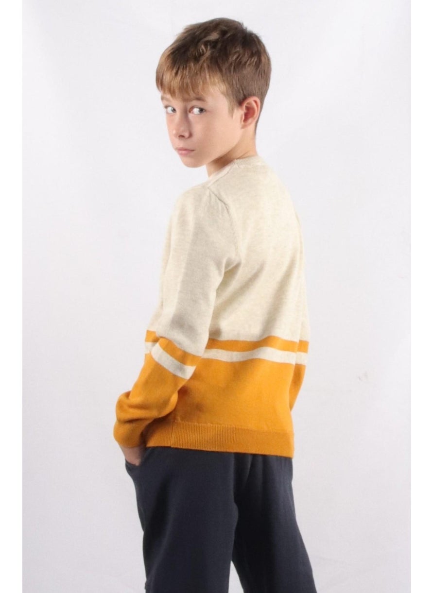 Crew Neck Kids Knitwear Sweater (C21-18668)