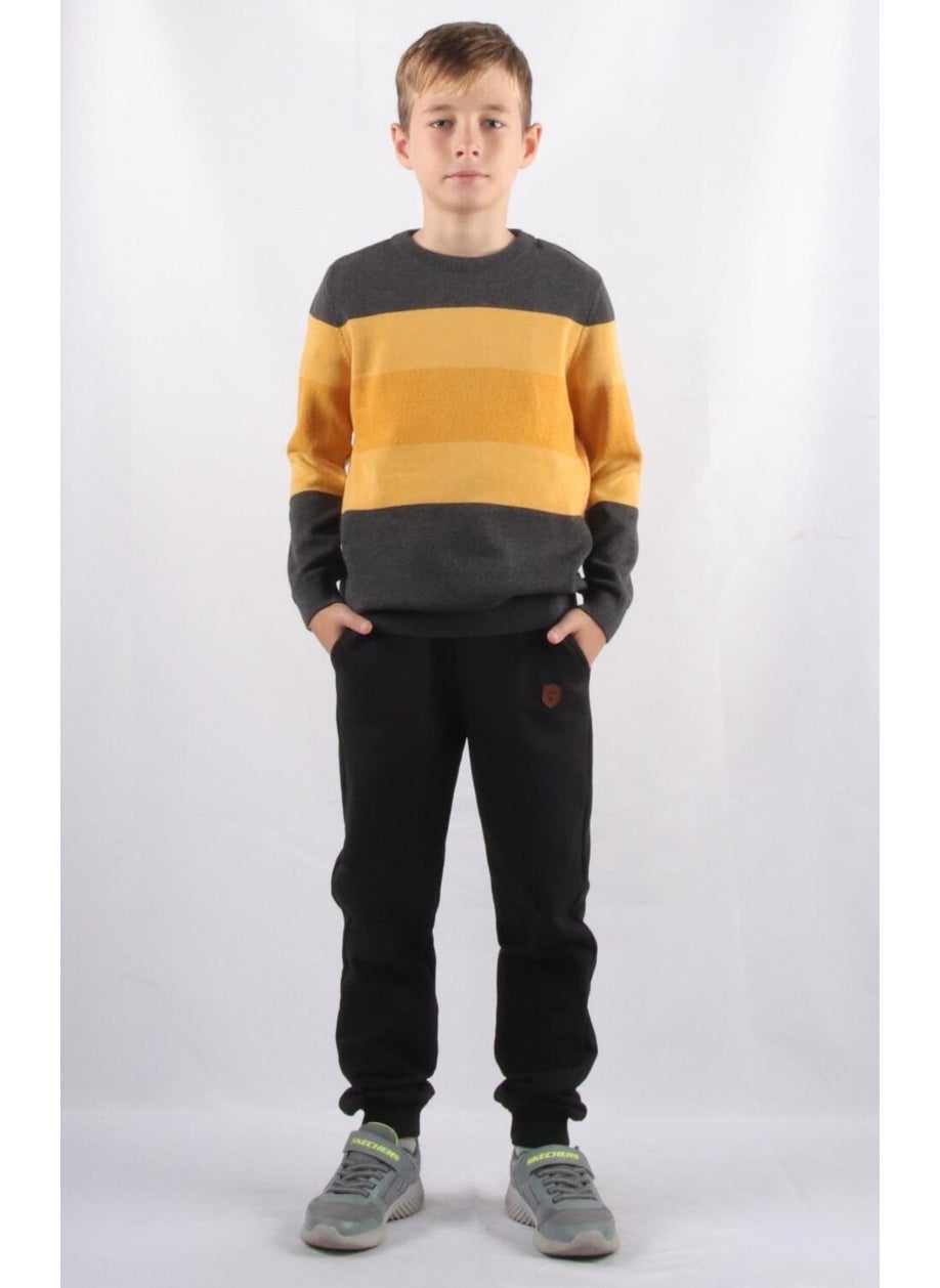 Special Collection Color Block Kids Knit Sweater (C21-5192)