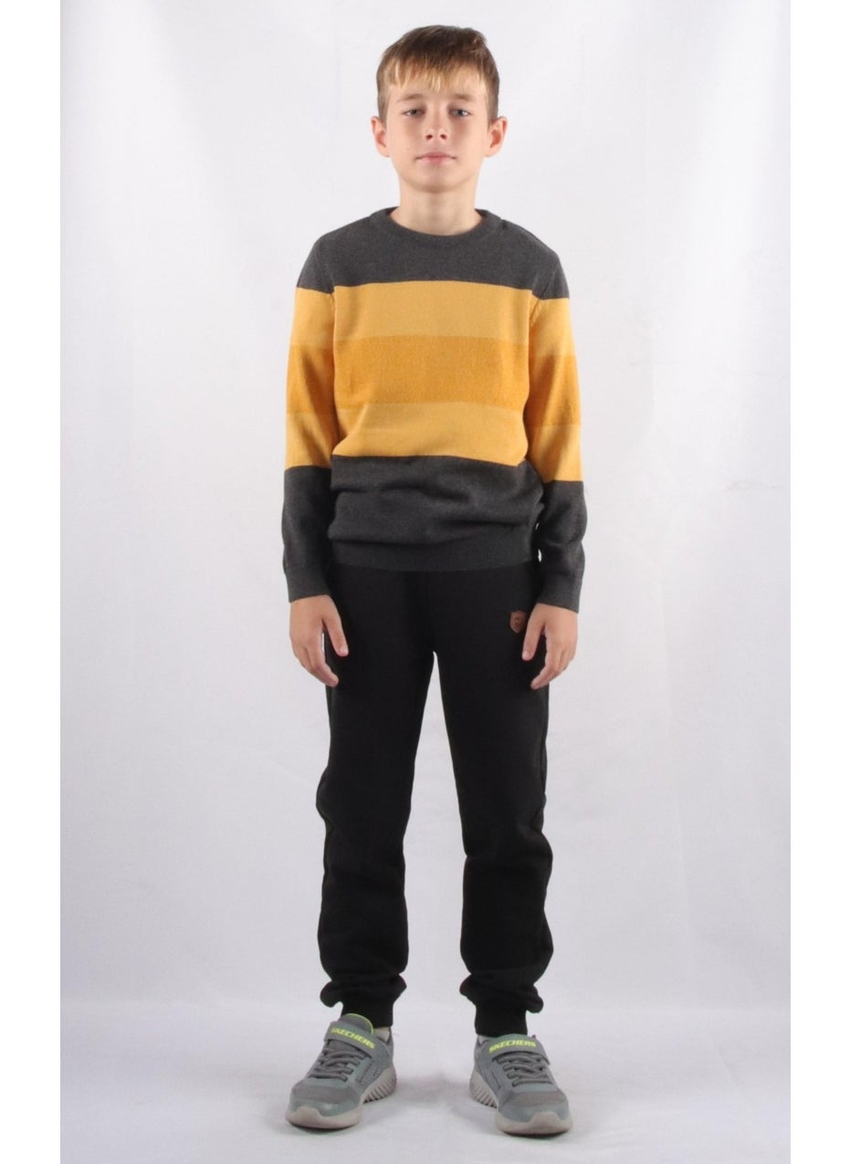 Special Collection Color Block Kids Knit Sweater (C21-5192)