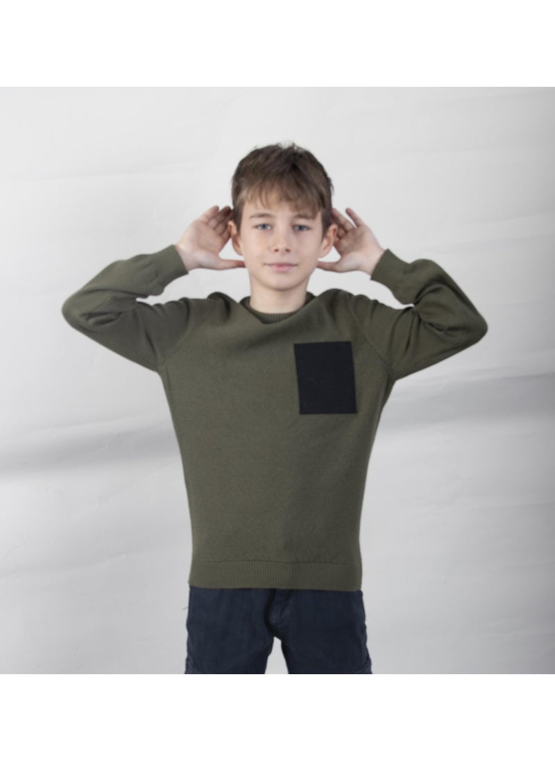 Pocket Detailed Child Knitwear SWEATER(C22-18937)