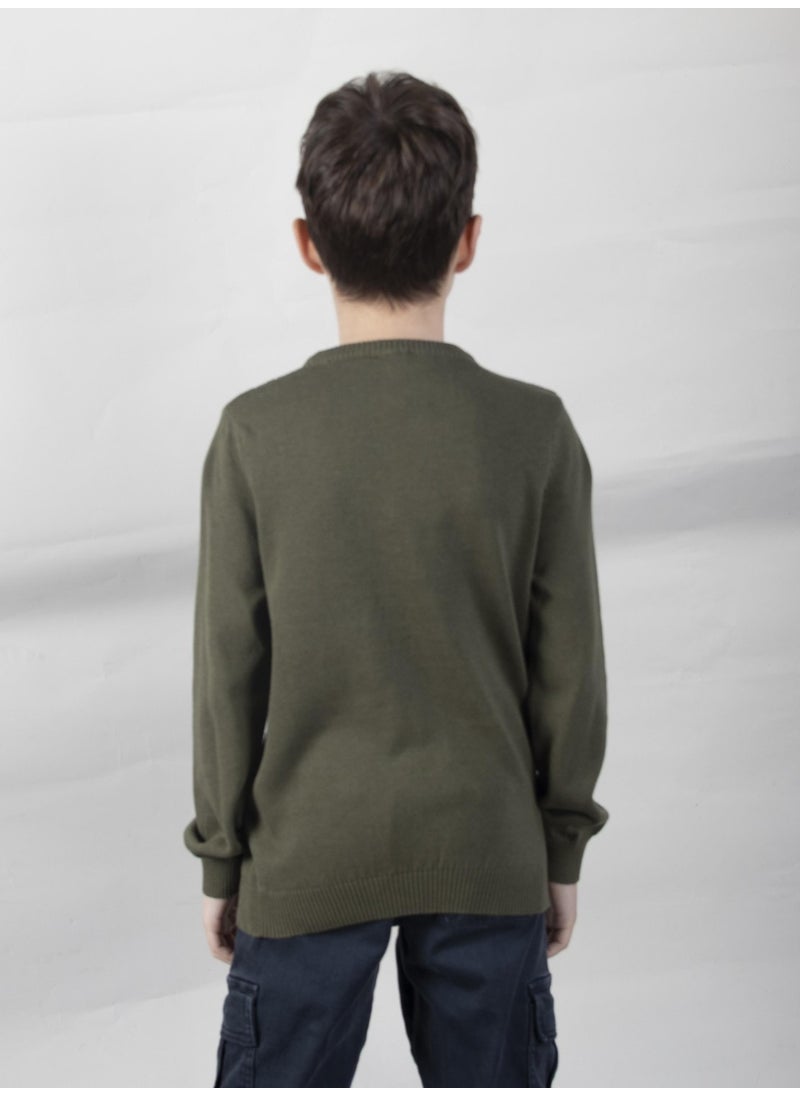 Pocket Detailed Child Knitwear SWEATER(C22-18937)