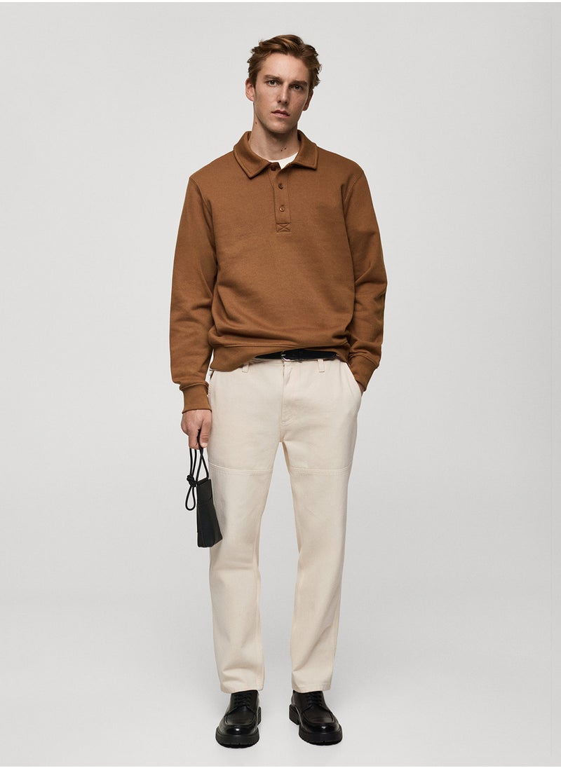 Polo Neck Sweatshirt