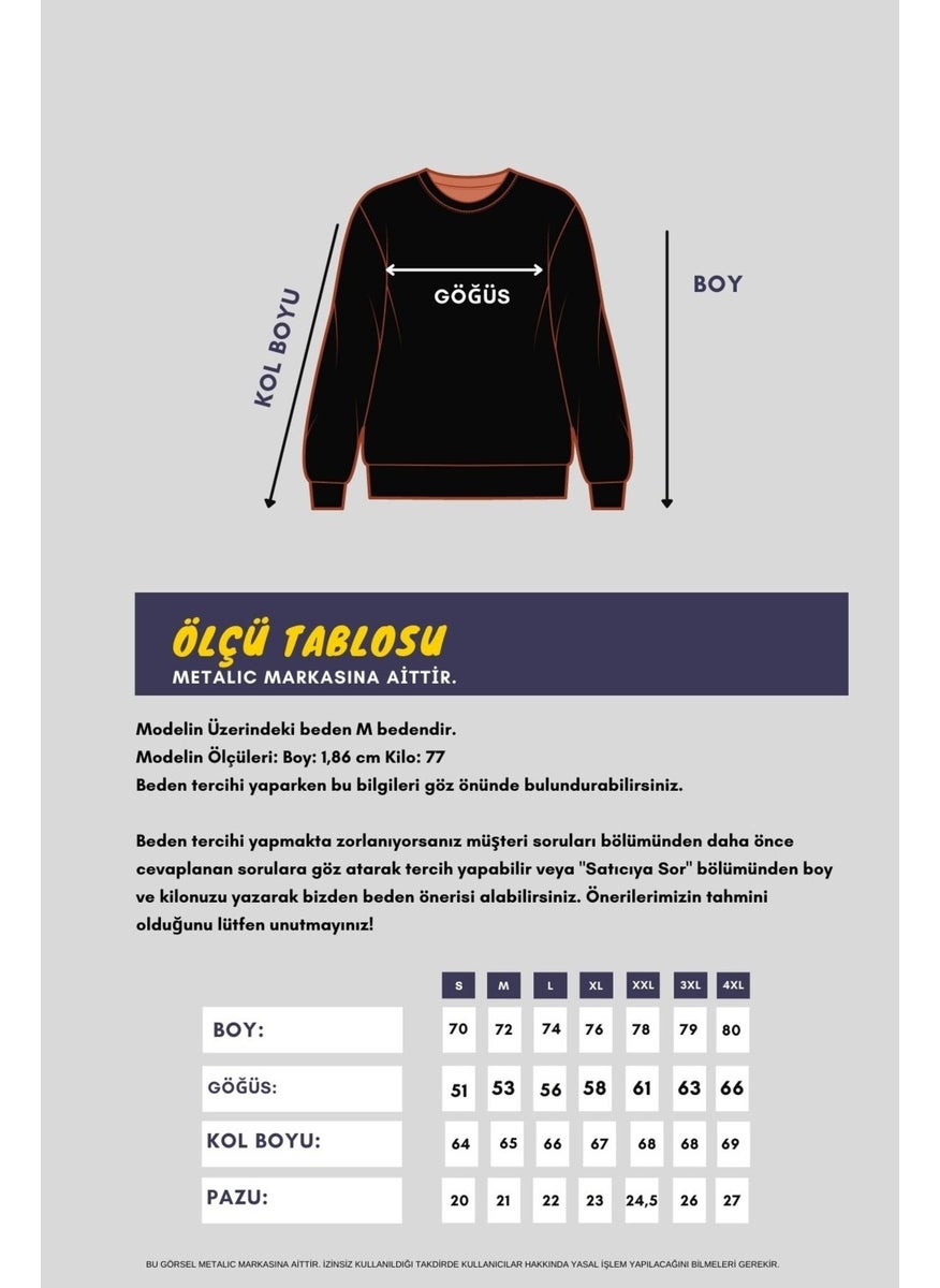 Men's Indigo Double Crew Neck Regular Fit Sweatshirt