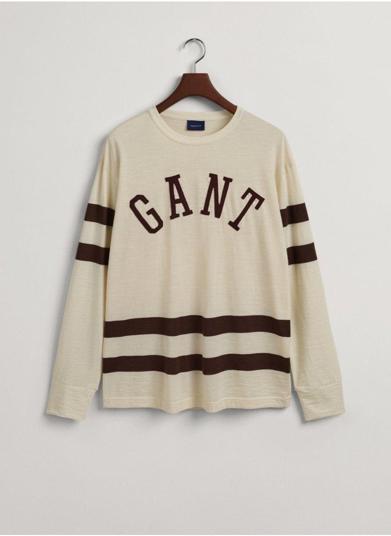 Gant Wool Jersey Long Sleeve T-Shirt