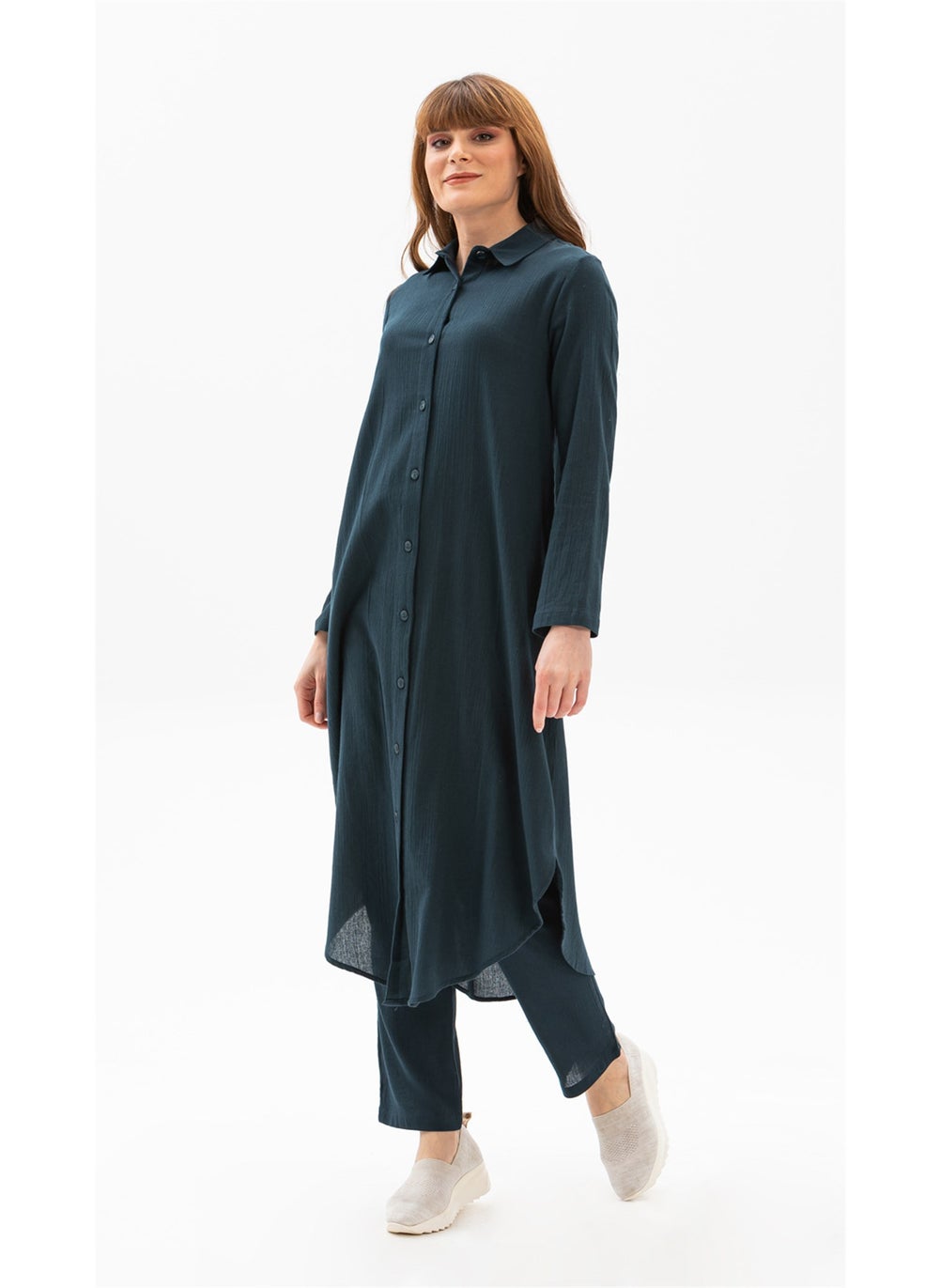 Edanur Şile Cloth Tunic Petrol Ptrl