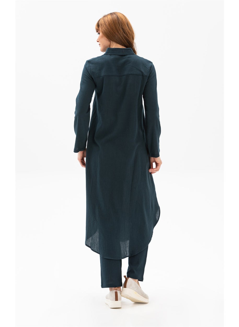 Edanur Şile Cloth Tunic Petrol Ptrl