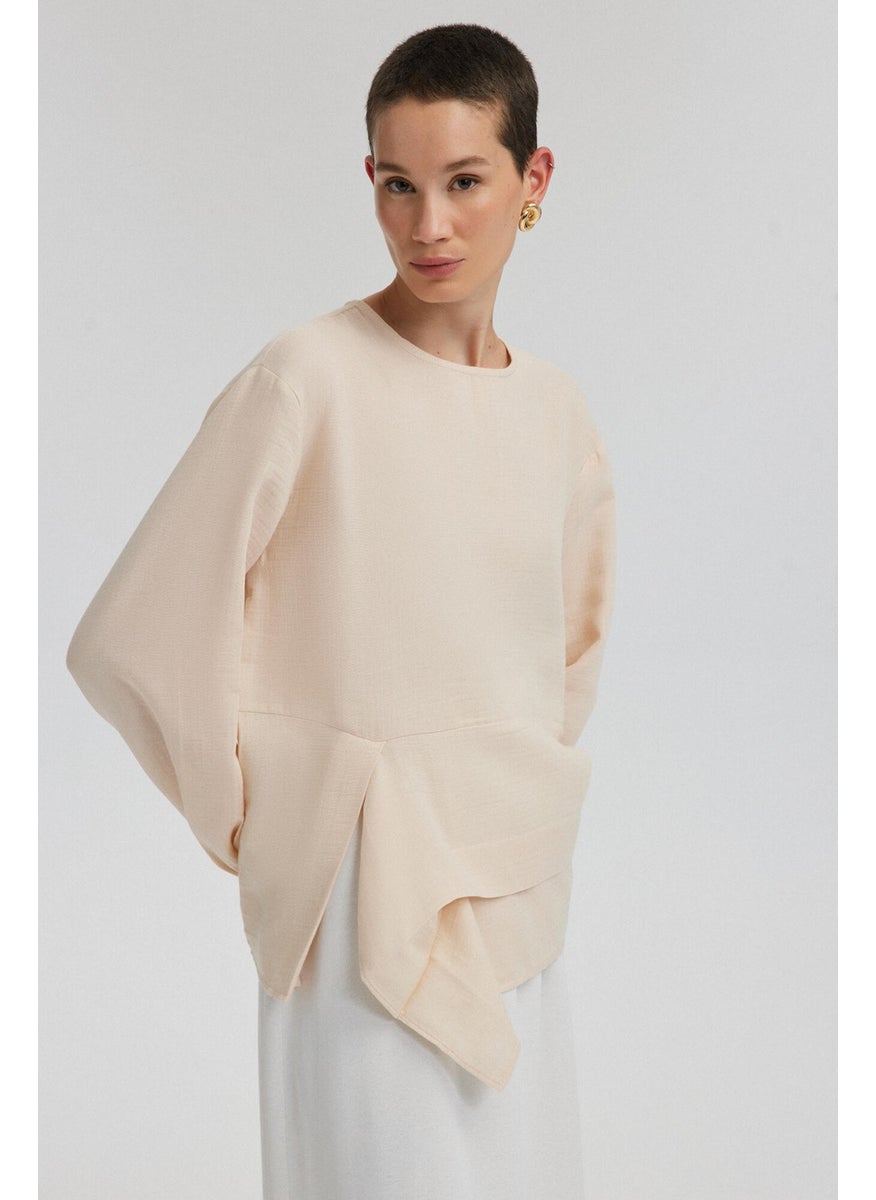 Muslin Tunic with Elastic Sleeves