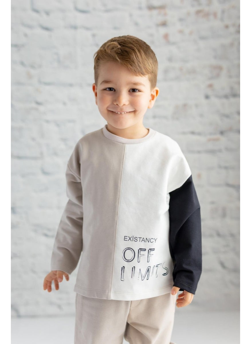 Boy Color Block Sweatshirt